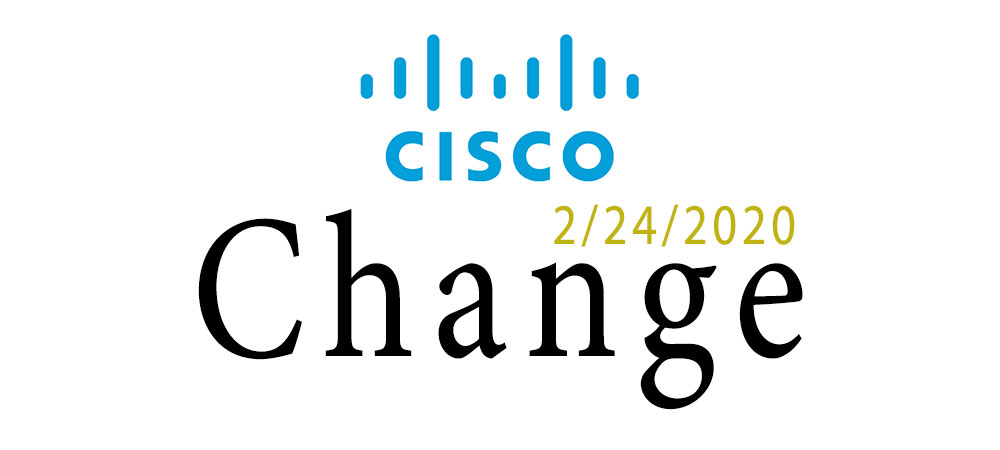 cisco change 2020