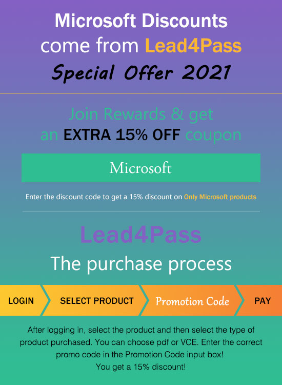 lead4pass dp-300 15% off coupon