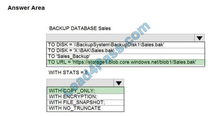 [2021.1] leads4pass dp-300 exam questions q5-1
