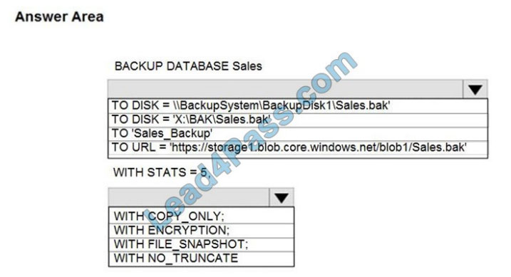 [2021.1] lead4pass dp-300 exam questions q5