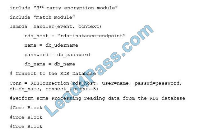 aws dva-c01 exam questions q12