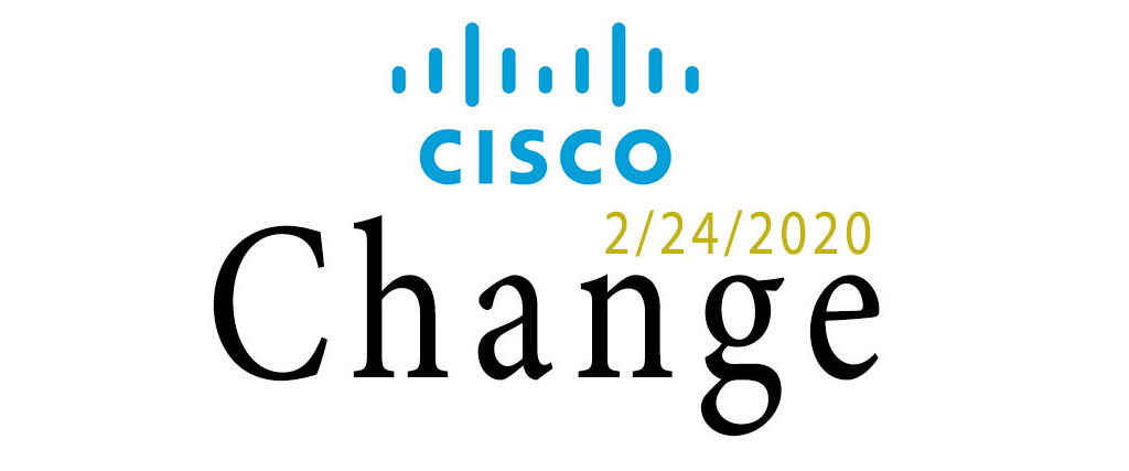 cisco change 2020
